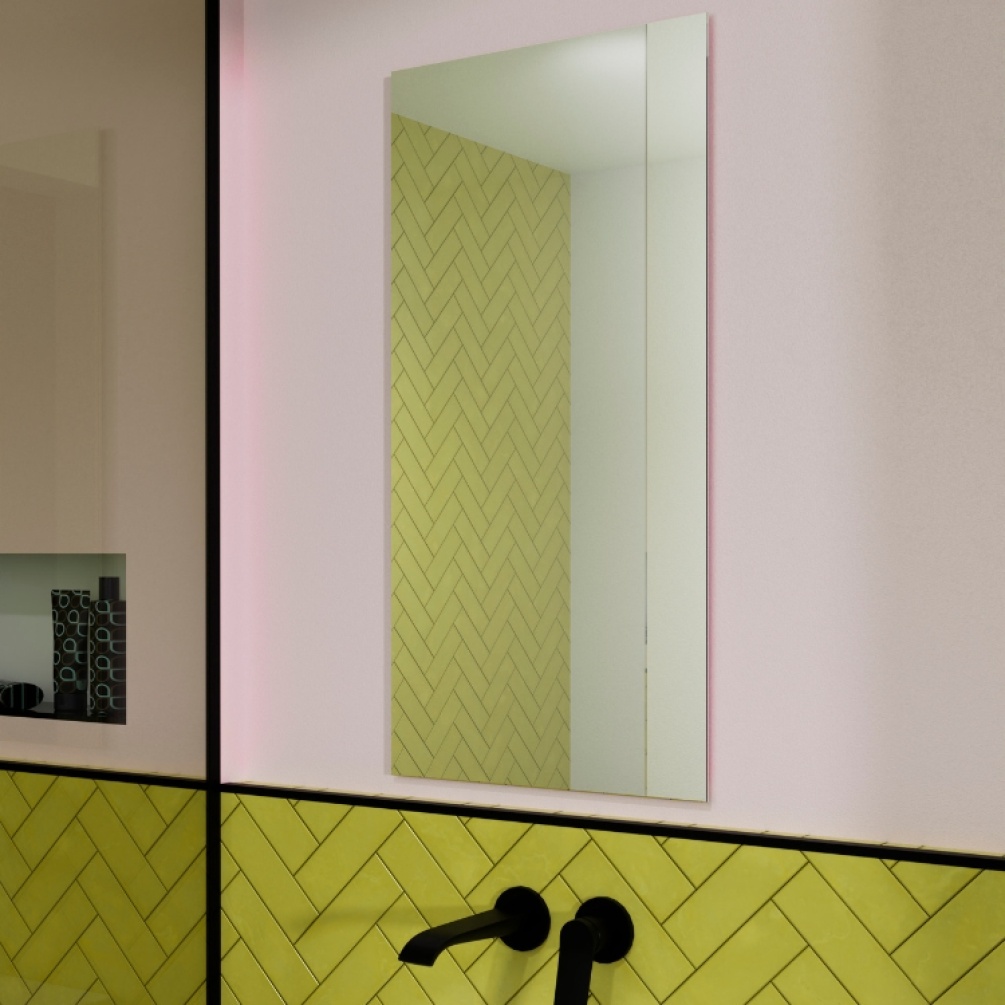 Product Lifestyle image of the Origins Living Brix Rectangular Mirror